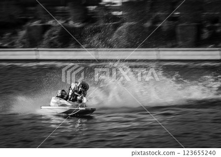 Running boat Running boat 123655240