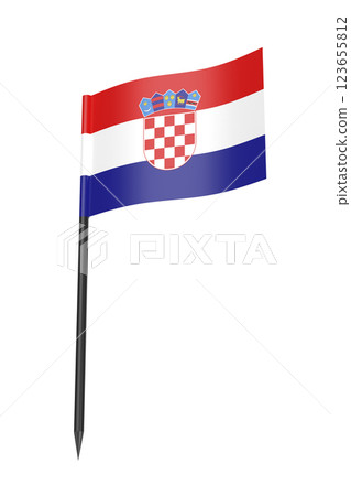 Croatian flag toothpick Croatian flag toothpick 123655812