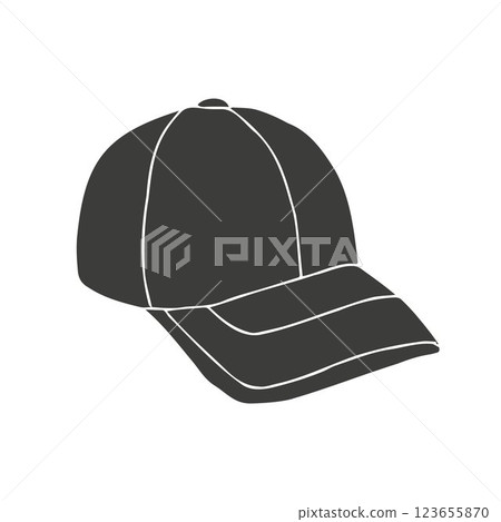 Vector hand drawn sketch doodle cap 123655870