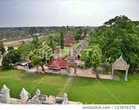 Wat Phu Khao Thong, Ayutthaya, Thailand Wat Phu Khao Thong, Ayutthaya, Thailand 123656376