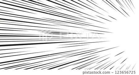 Comic speed lines radiating from border 123656725