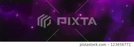 Outer space background with nebula and starry sky. 123656771