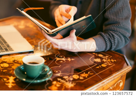 Man working from home, no face 123657572