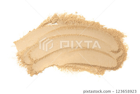 Maca powder , dry Peruvian ginseng powder, ground ayak willku superfood, organic 123658923