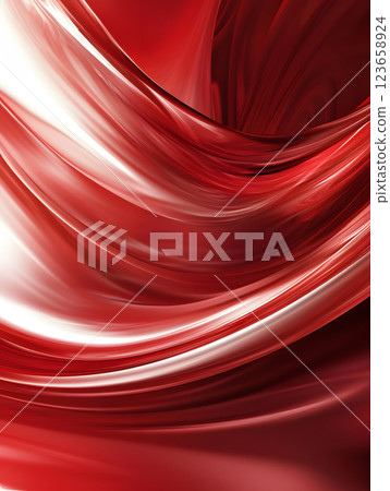 gradient abstract background with fabric waves. Realistic luxury wallpaper with lines for design 123658924