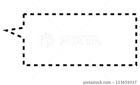 Simple square speech bubble (transparent background) Simple square speech bubble (transparent background) 123659337