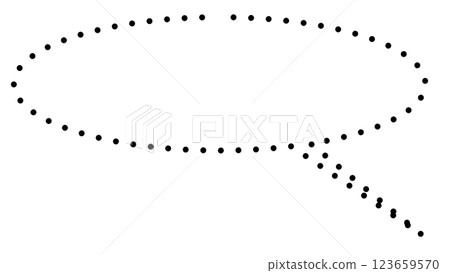 簡單的橢圓形氣泡（透明背景） 123659570