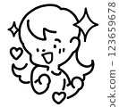 Lively woman illustration 123659678