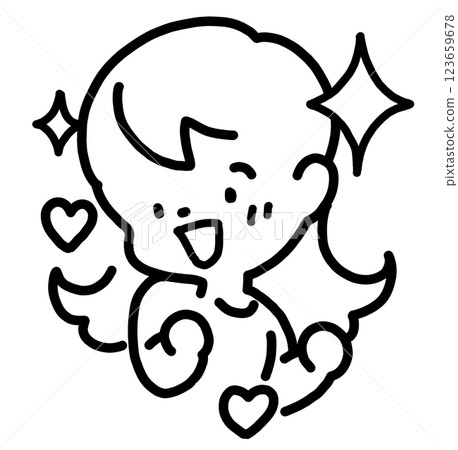 活潑的女人插圖 123659678