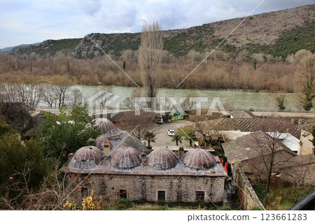波士尼亞與赫塞哥維納 Počitelj 村全景 123661283