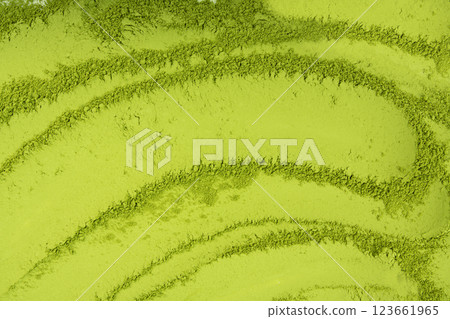 Matcha powder texture background, green tea dust pattern, flour banner, powdered chlorella Matcha powder texture background, green tea dust pattern, flour banner, powdered chlorella 123661965