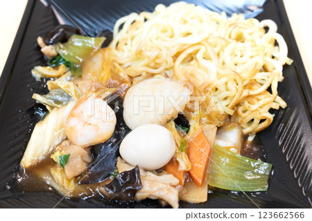 美味的中菜 Ankake 炒麵 美味的中菜 Ankake 炒麵 123662566