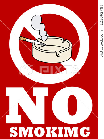 招牌插圖 - 禁止吸煙 - 123662789