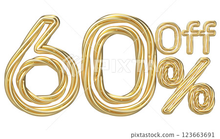 Gold Number 3D Render Gold Number 3D Render 123663691