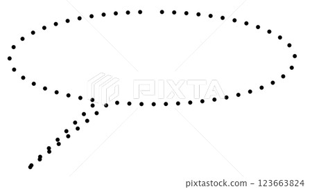 簡單的橢圓形氣泡（透明背景） 123663824