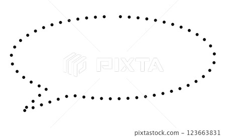 Simple oval speech bubble (transparent background) Simple oval speech bubble (transparent background) 123663831