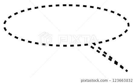 簡單的橢圓形氣泡（透明背景） 123663832