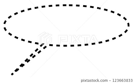 簡單的橢圓形氣泡（透明背景） 123663833