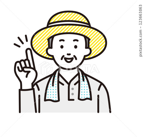 Farmer pointing 123663863