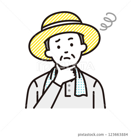 陷入困境的農民 陷入困境的農民 123663884