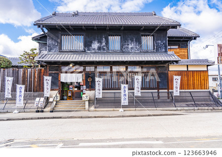 位於京都市伏見區南濱町的伏見夢百聚(原月桂冠總部)。 位於京都市伏見區南濱町的伏見夢百聚(原月桂冠總部)。 123663946