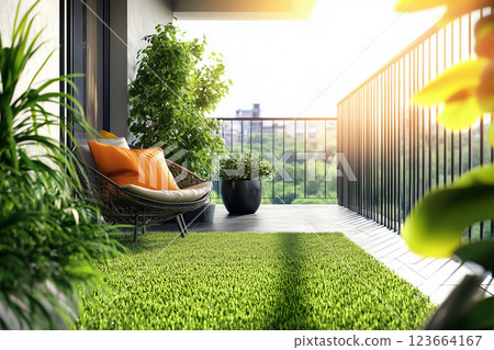 Residential image: A small space for relaxation 123664167