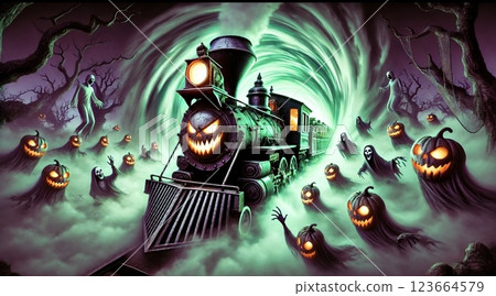 Halloween illustration 123664579