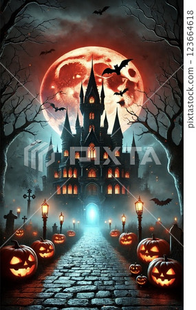 萬聖節插圖 123664618