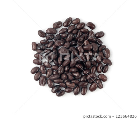 Black beans, cooked bean piles, baked legume, canned dark beans, rajma, Phaseolus vulgaris Black beans, cooked bean piles, baked legume, canned dark beans, rajma, Phaseolus vulgaris 123664826