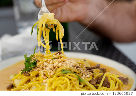 noodle, food, chicken 123665037