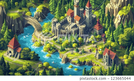 Game world village 123665044