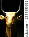 Cow goddess head statue 123665451