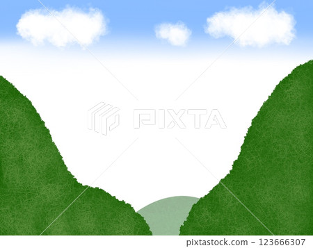 山脈和藍天背景 1 山脈和藍天背景 1 123666307