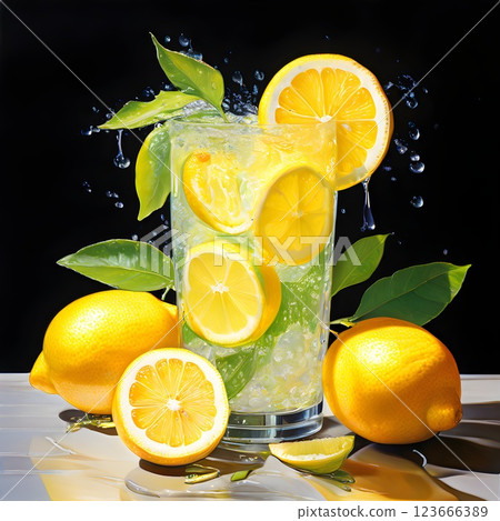 Sunny and Fresh: A Celebration of Lemon Drinks for a Zesty Refresh 123666389