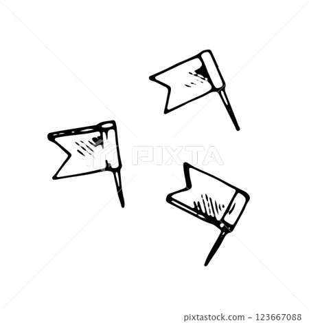 Vector black and white illustration. Hand drawn art on the theme of fish. With a white isolated silhouette on the background. Vector black and white illustration. Hand drawn art on the theme of fish. With a white isolated silhouette on the background. 123667088