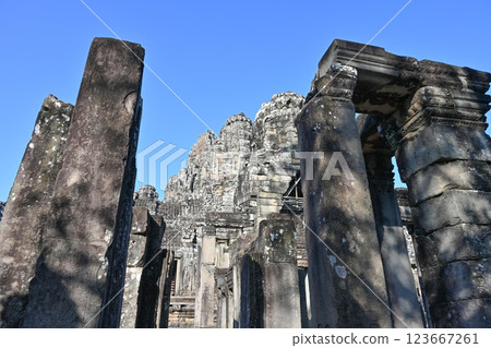 Angkor Thom Bayon Temple, Angkor Archaeological Park, Cambodia 123667261
