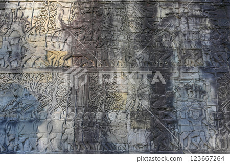 Angkor Thom Bayon Temple, Angkor Archaeological Park, Cambodia 123667264