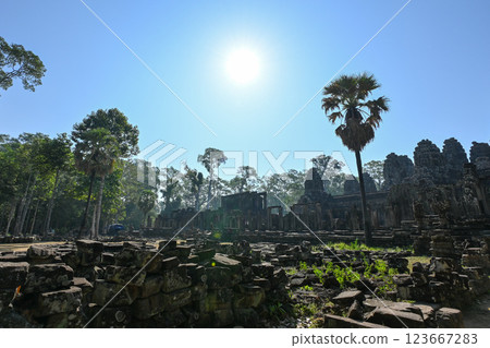 Angkor Thom Bayon Temple, Angkor Archaeological Park, Cambodia 123667283
