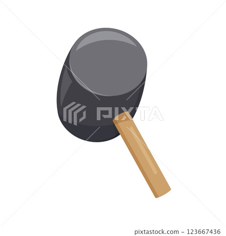 Illustration of an angle hammer in use Illustration of an angle hammer in use 123667436