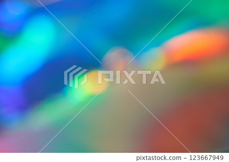 Vibrant abstract light bokeh with multicolor gradient blend for creative design 123667949