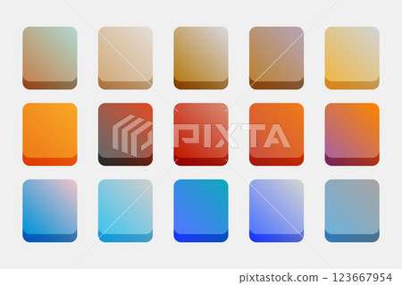 gradients set in warm and cool colors gradients set in warm and cool colors 123667954