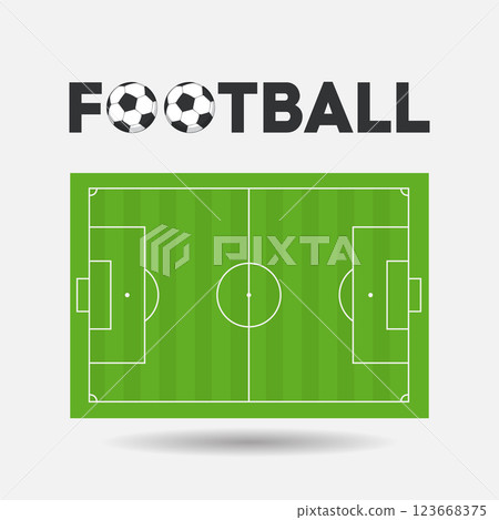 Football field or soccer field background 123668375