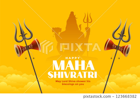 religious maha shivratri hindu festival card design religious maha shivratri hindu festival card design 123668382