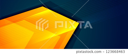 abstract modern banner with arrow style shape 123668463