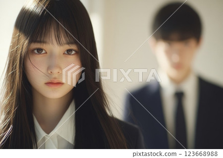 High school student's portrait High school student's portrait 123668988