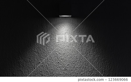 Soft spot light beam highlighting a textured wall, abstract background Soft spot light beam highlighting a textured wall, abstract background 123669066