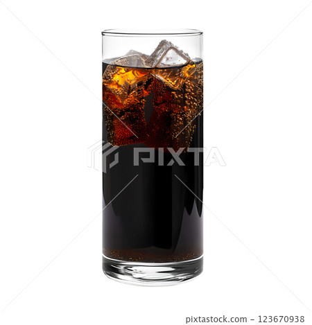 Cherry Water transparent PNG, isolated background. Fresh refreshing cold summer drink in a tall glass, sweet tasty beverage 123670938