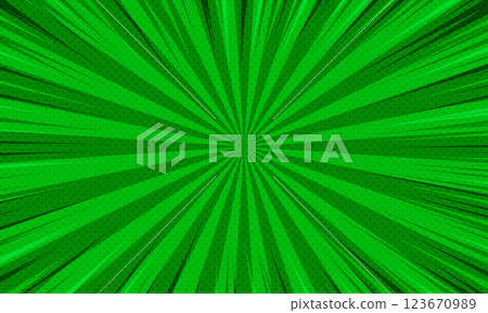 Pop art green comics book cartoon magazine cover 123670989