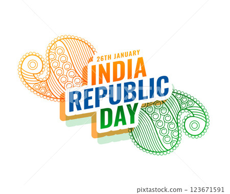 indian republic day ethnic card design background indian republic day ethnic card design background 123671591