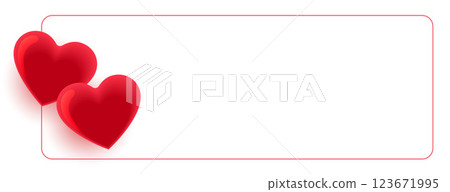 valentines day hearts greeting frame with text space valentines day hearts greeting frame with text space 123671995